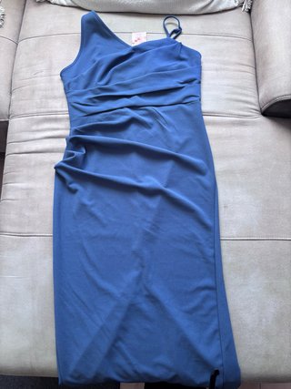 Vestido midi azul