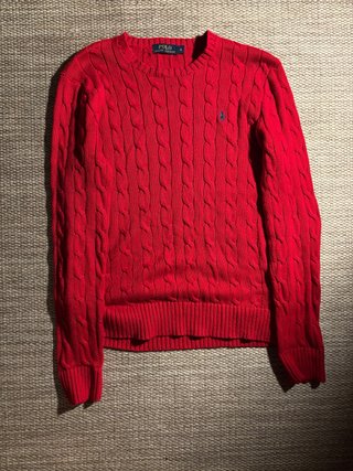 Sudadera Ralph Lauren Roja Talla S
