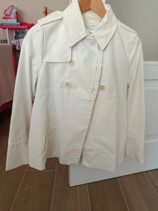 Chaqueta Premamá Zara Blanca Talla S