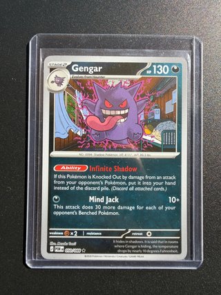 Carta Pokémon Gengar Holo Reverse 050