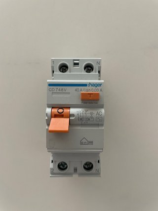 Interruptor Diferencial Hager CD 748V