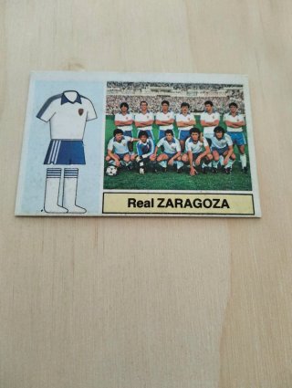 Cromo Real Zaragoza Liga 82-83