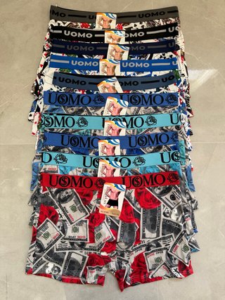 Lote 10 Bóxers Talla XXL 95% algodon estampados