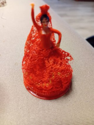 Figura miniatura de bailarina