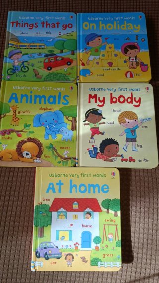 5 Libros vocabulario inglés infantil.Usborne