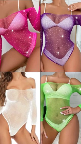 Body de Red con Brillantes