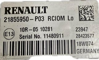 Centralita ecu renault 21855950 s