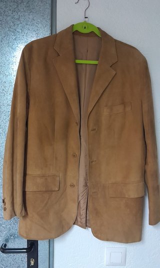 Cazadora de Piel Beige