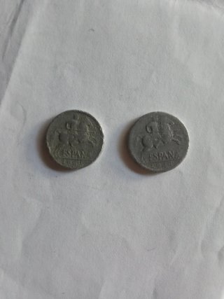 2 Monedas de 10 Céntimos de 1941