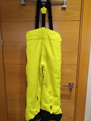 Pantalón de esquí amarillo con tirantes niñ@