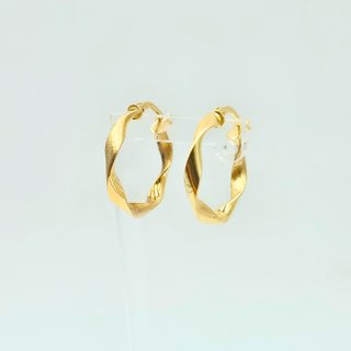 Pendientes Aros Aretes de Oro 18K, 1,52gr, 1,97cm