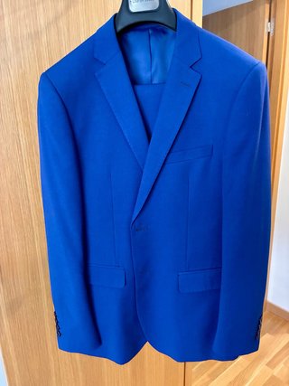 Traje de Caballero Azul Talla 50