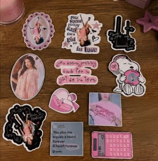 Set de 10 Pegatinas Olivia Rodrigo