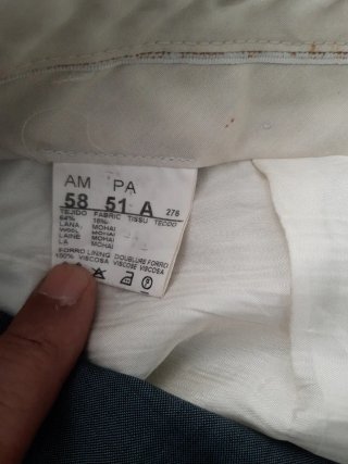 Traje Azul Talla 58