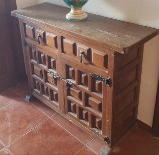 Arcón Castellano de Madera Maciza Rústica