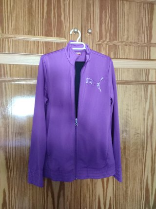 Chaqueta de Chándal Puma Morada
