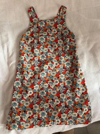 Vestido Algodón Estampado Estilo Vintage