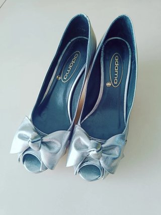 Zapatos de fiesta color metal acero Adama (5cm de