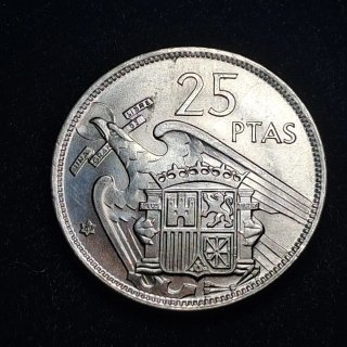 Moneda 25 Pesetas 1957 (Estrella 69)***