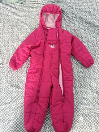 Mono de esquí para niña color fucsia talla 82/94cm