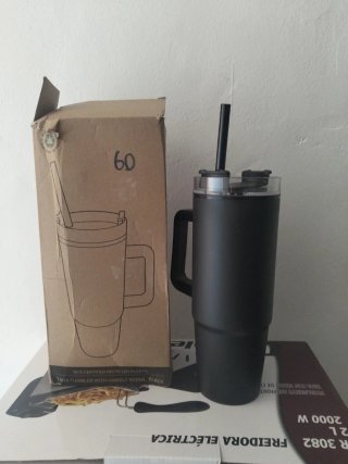 Vaso Térmico con Asa 900ml Negro