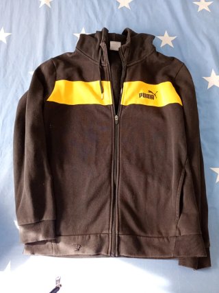 Sudadera Puma Negra y Amarilla
