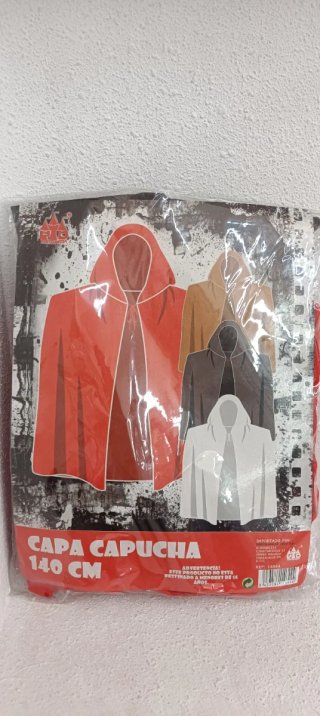Capa con Capucha Roja 140 cm