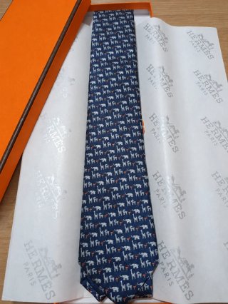 Corbata Hermès Azul