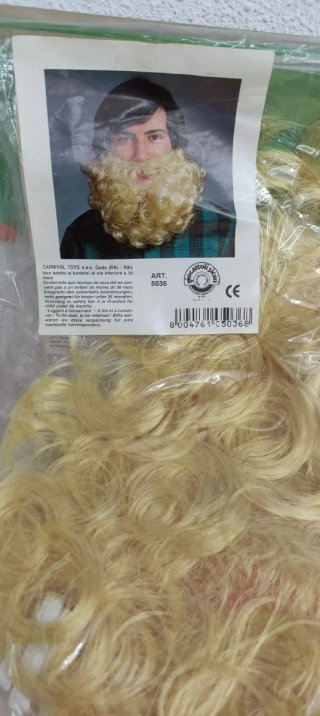 Set de 2 Barbas Rubias para Disfraz