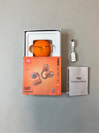 Auriculares Freeclips 700 JBL Naranjas