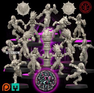 Equipo Amazonas de Resina para Juego de Mesa