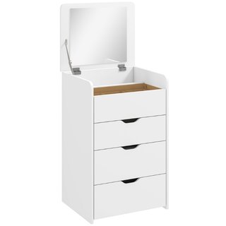 Toallero 3 en 1 con Espejo Plegable y Taburete, co