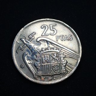 Moneda 25 Pesetas 1957 (Estrella 67)