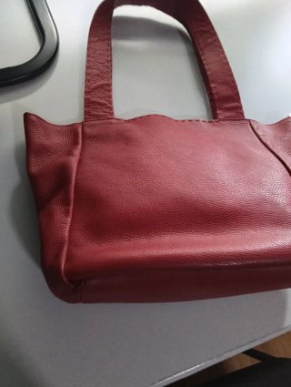 Bolso de Piel Burdeos