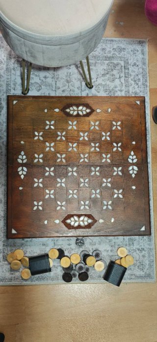 Tablero de Backgammon Artesanal de Madera