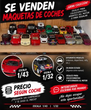 Colección de Maquetas de Coches 1/43 y 1/32
