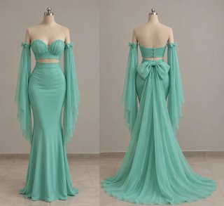 Vestido de Fiesta Dos Piezas