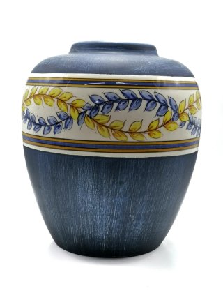 Prezioso vaso vintage sigillato decorato a mano