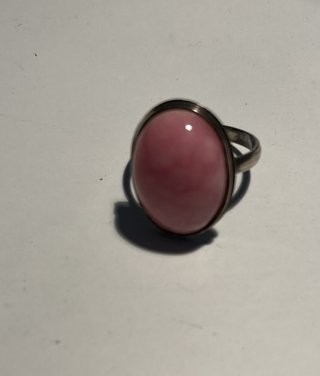 Anillo de Plata con Rodocrosita
