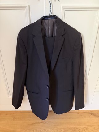 Traje Negro Sacoor Pantalon 46 Americana 52