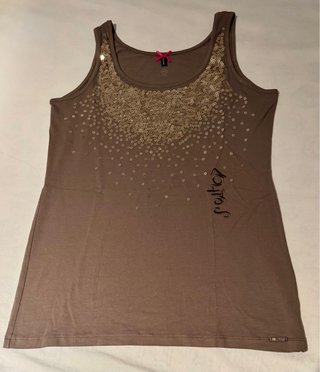 Camiseta de tirantes Lolitas marrón