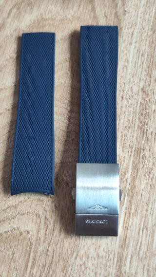 Correa Caucho Longines HydroConquest 21mm Azul