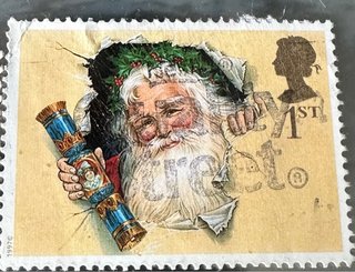 Sello Reino Unido 1997 Navidad Papá Noel