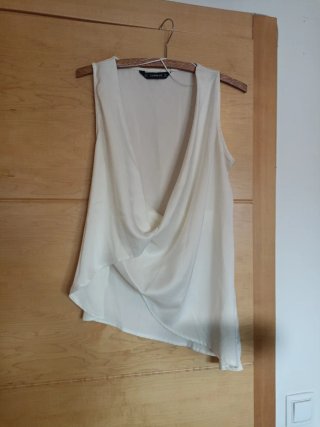 Blusa Zara Blanca Talla XS