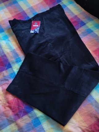 Pantalón de pana negro velilla talla 54