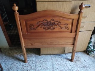 Cabezal de Cama de Madera
