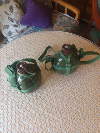 2 Cantimploras de Aluminio Estilo Boy Scout