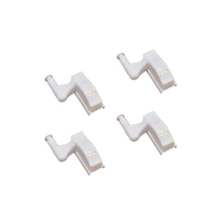 Luces LED bisagra armario 4 unidades sin sensor