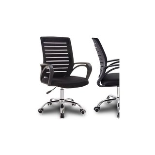 Silla oficina giratoria malla 150 kg negra