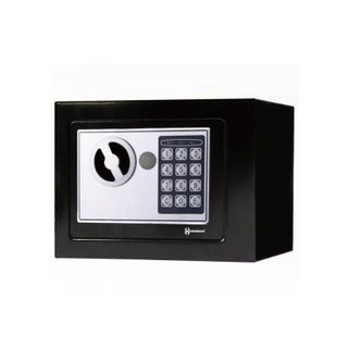 Caja fuerte de acero con teclado digital y llave